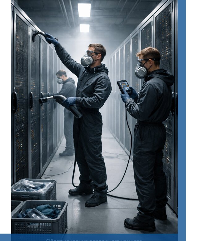 Обеспыливание серверной комнаты в Рыбинске от 4684 р. | ВЫСОТНИК-Рбн