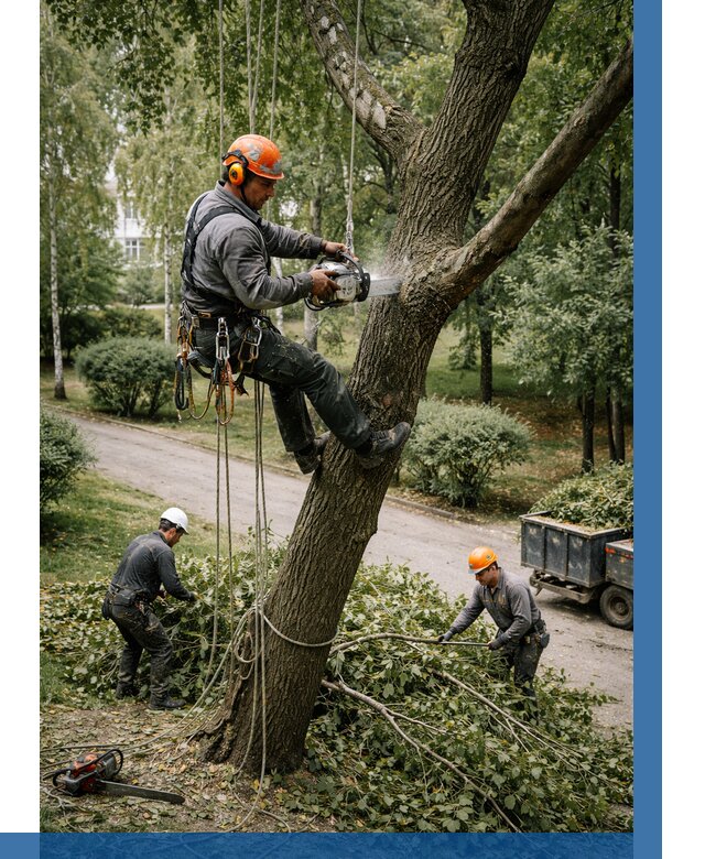 Кронирование деревьев в Рыбинске от 6765 р. | ВЫСОТНИК-Рбн