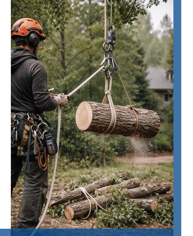 Валка деревьев частями в Рыбинске от 7806 р. | ВЫСОТНИК-Рбн