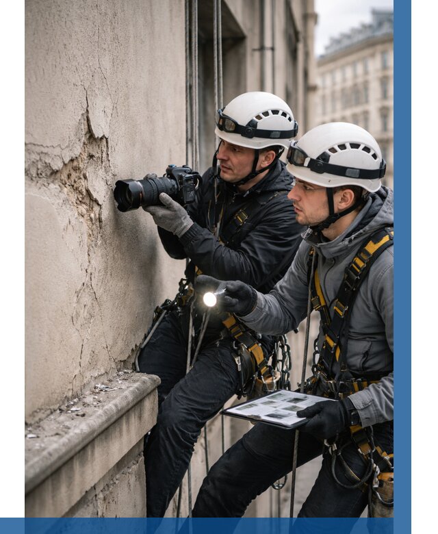 Фотофиксация дефектов фасада в Рыбинске от 4684 р. | ВЫСОТНИК-Рбн