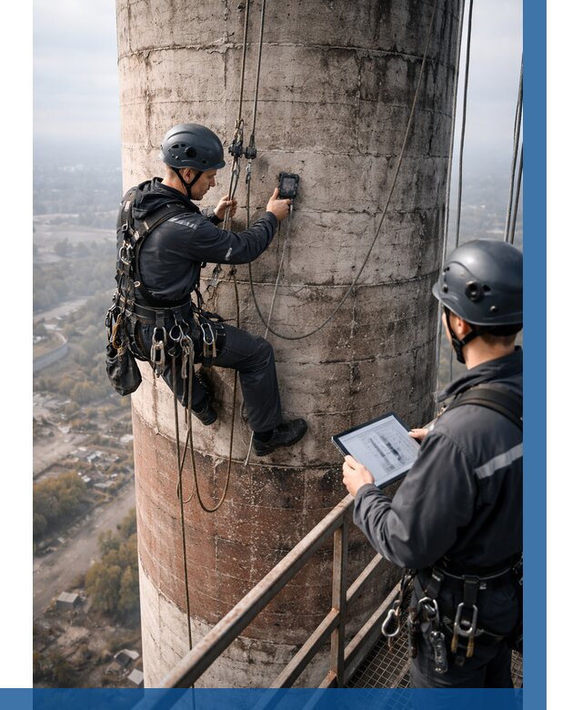 Обследование дымовой трубы в Рыбинске от 8326 р. | ВЫСОТНИК-Рбн